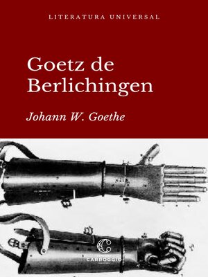 cover image of Goetz de Berlichingen